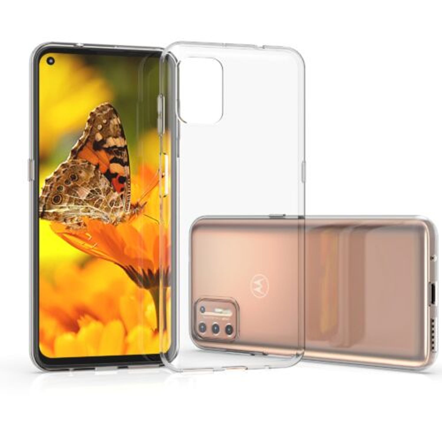 Husa pentru Motorola Moto G9 Plus, Silicon, Transparent, 53676.03 fotografia produsului View 8 L