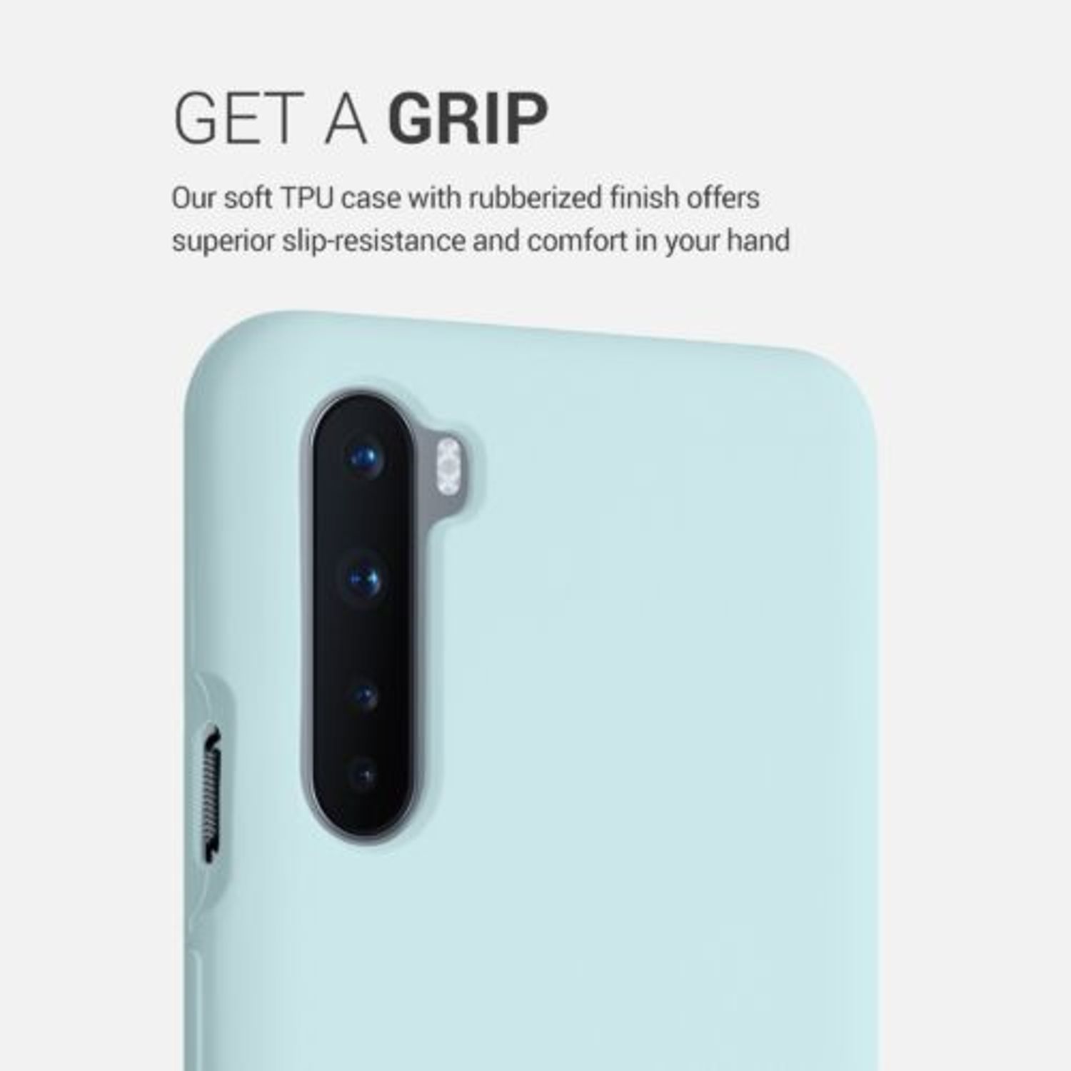 Husa pentru OnePlus Nord, Silicon, Verde, 51871.200 fotografia produsului View 4 L