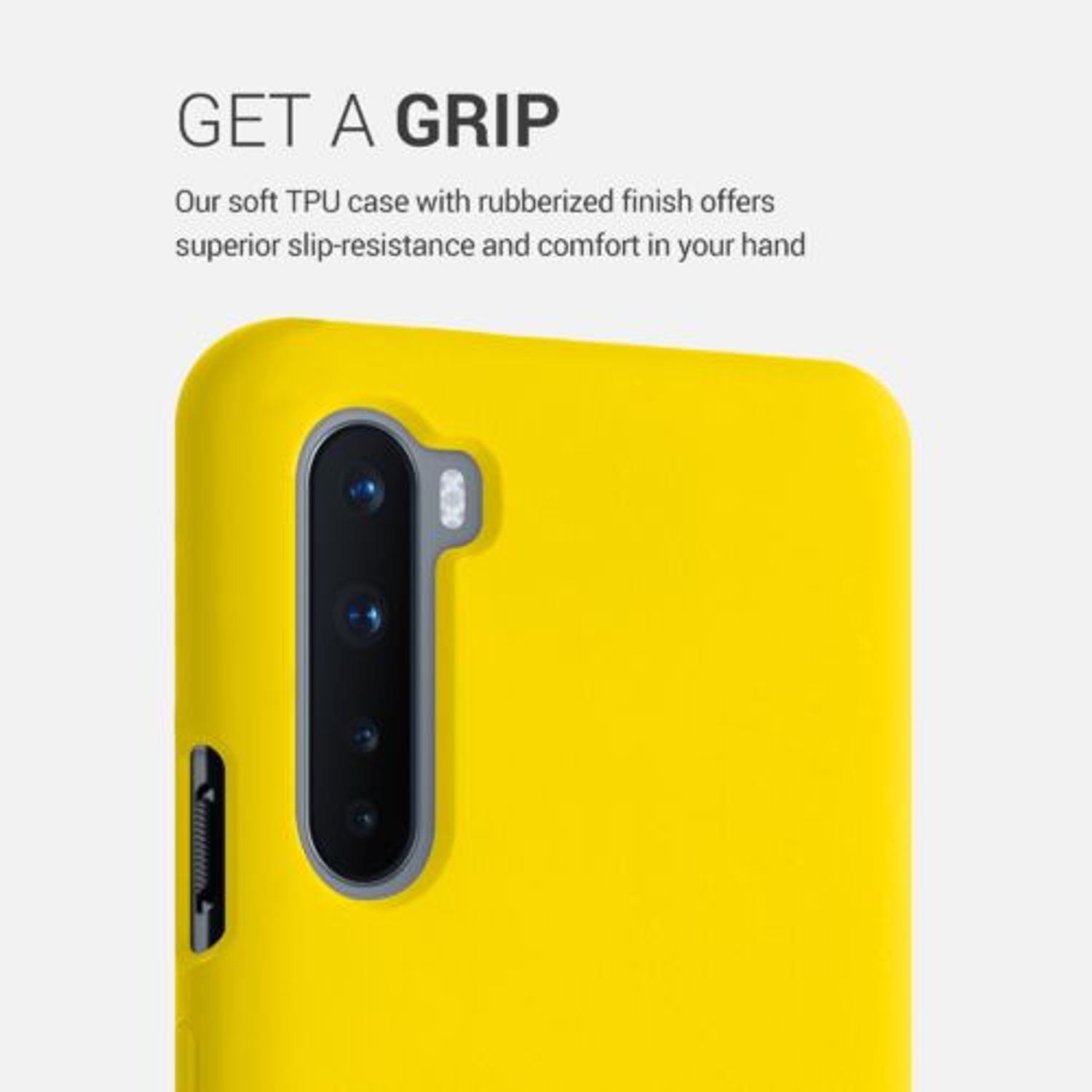 Husa pentru OnePlus Nord, Silicon, Galben, 51871.165 fotografia produsului View 4 L