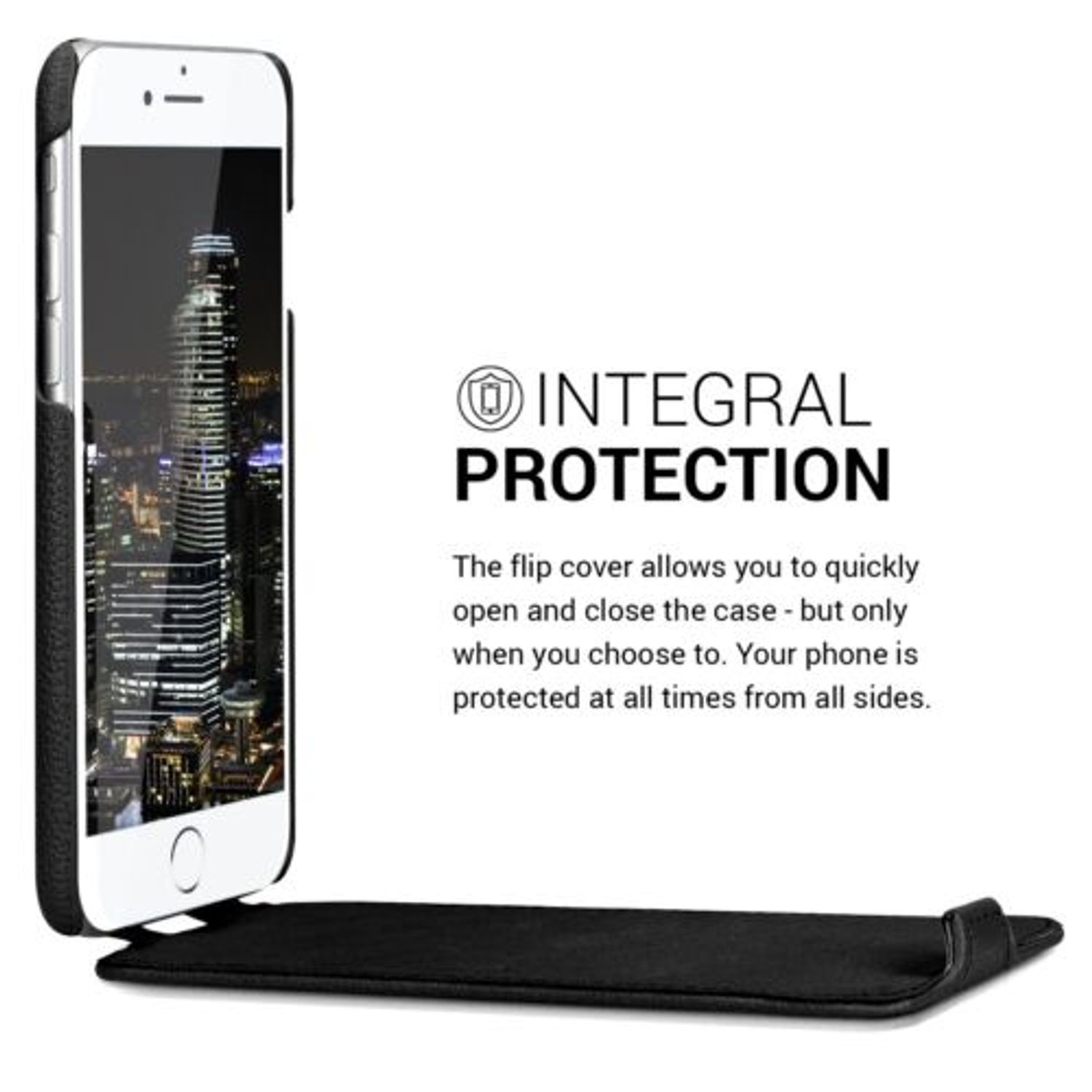 Husa pentru Apple iPhone 8/iPhone 7/iPhone SE 2, Piele naturala, Negru, 39346.01 fotografia produsului View 5 L