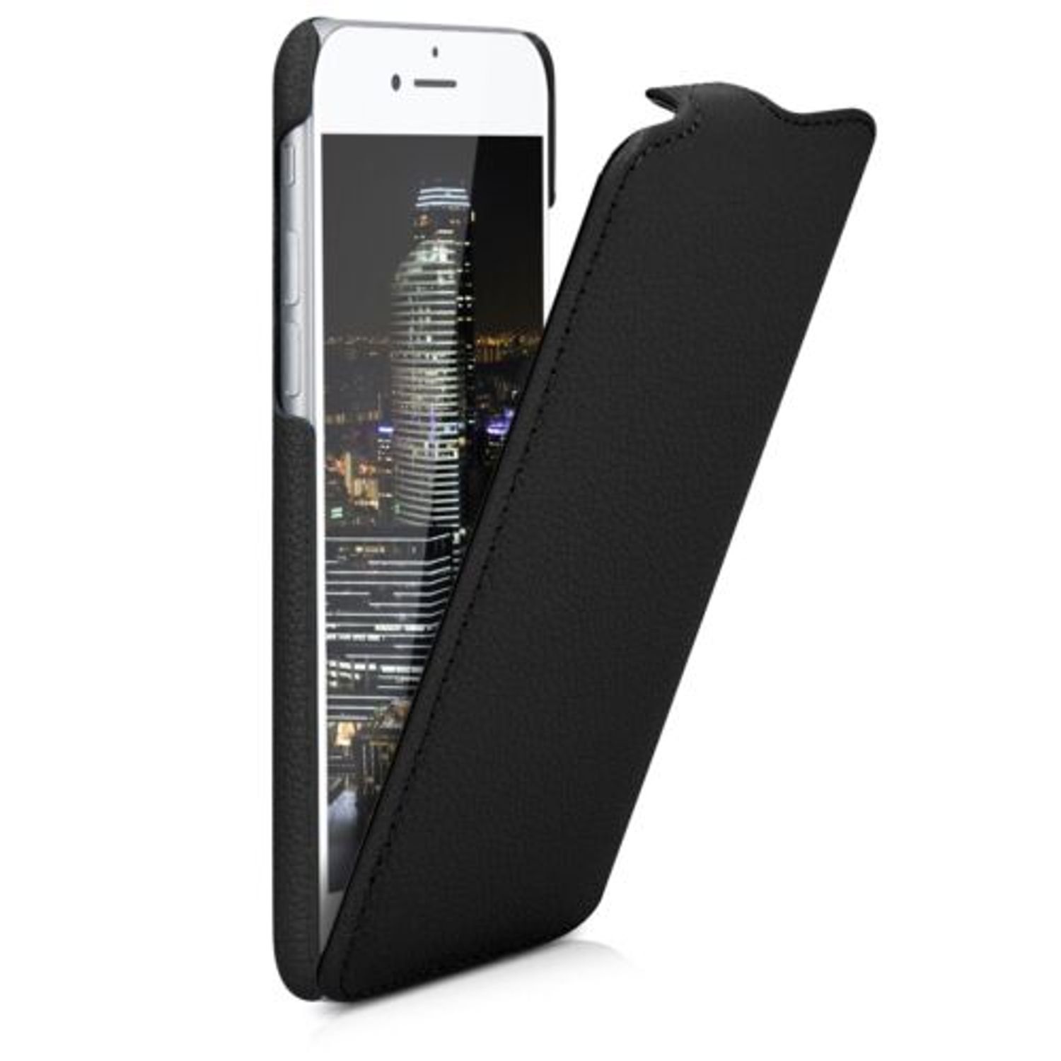 Husa pentru Apple iPhone 8/iPhone 7/iPhone SE 2, Piele naturala, Negru, 39346.01 fotografia produsului View 2 L