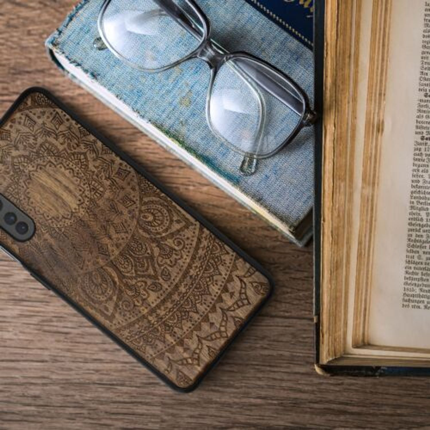 Husa pentru OnePlus Nord, Lemn, Maro, 51874.07 fotografia produsului View 4 L