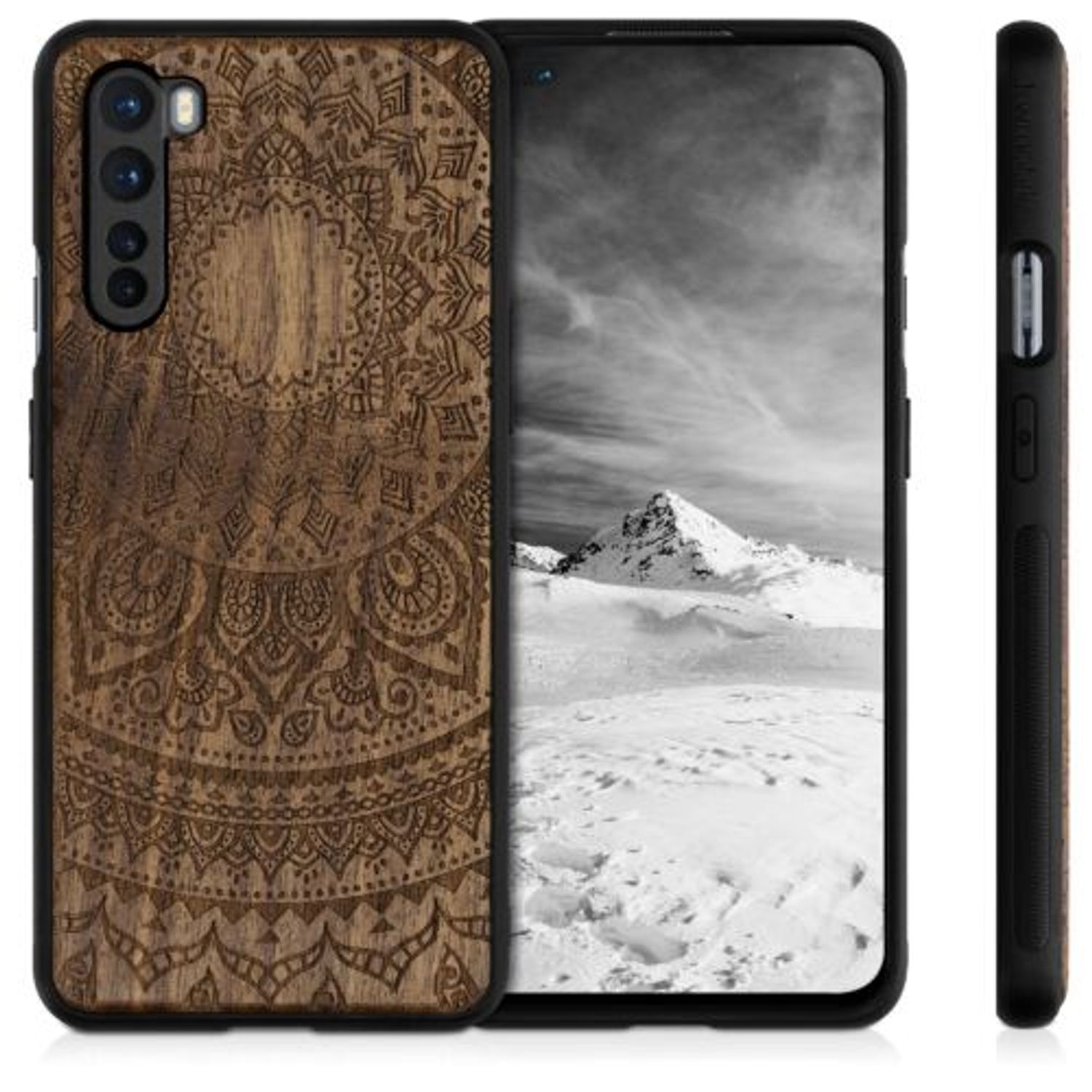 Husa pentru OnePlus Nord, Lemn, Maro, 51874.07 fotografia produsului View 2 L