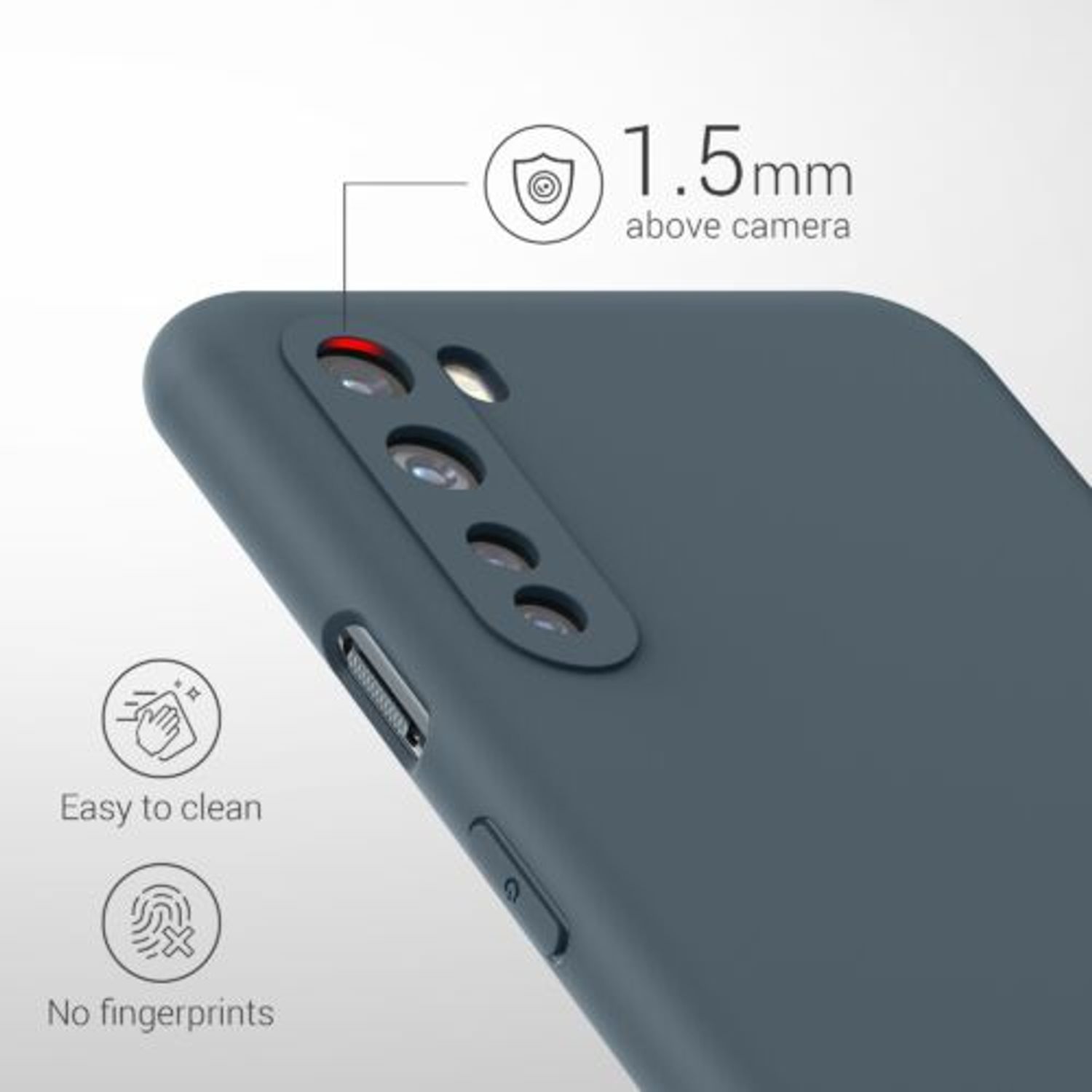 Husa pentru OnePlus Nord, Silicon, Verde, 55425.202 fotografia produsului View 3 L
