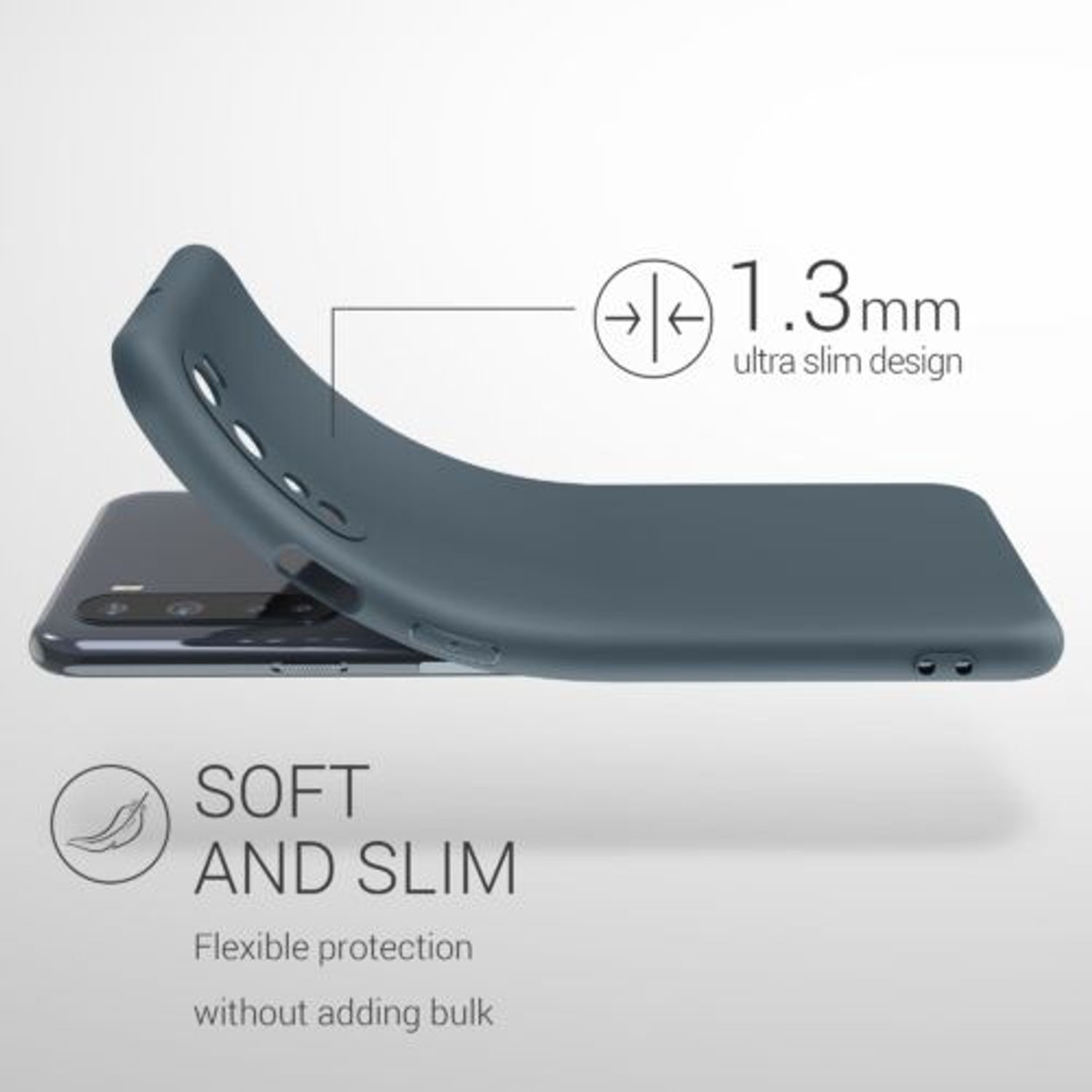 Husa pentru OnePlus Nord, Silicon, Verde, 55425.202 fotografia produsului View 4 L
