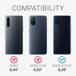Husa pentru OnePlus Nord N10 5G, Textil, Negru, 55806.73 fotografia produsului View 3 S