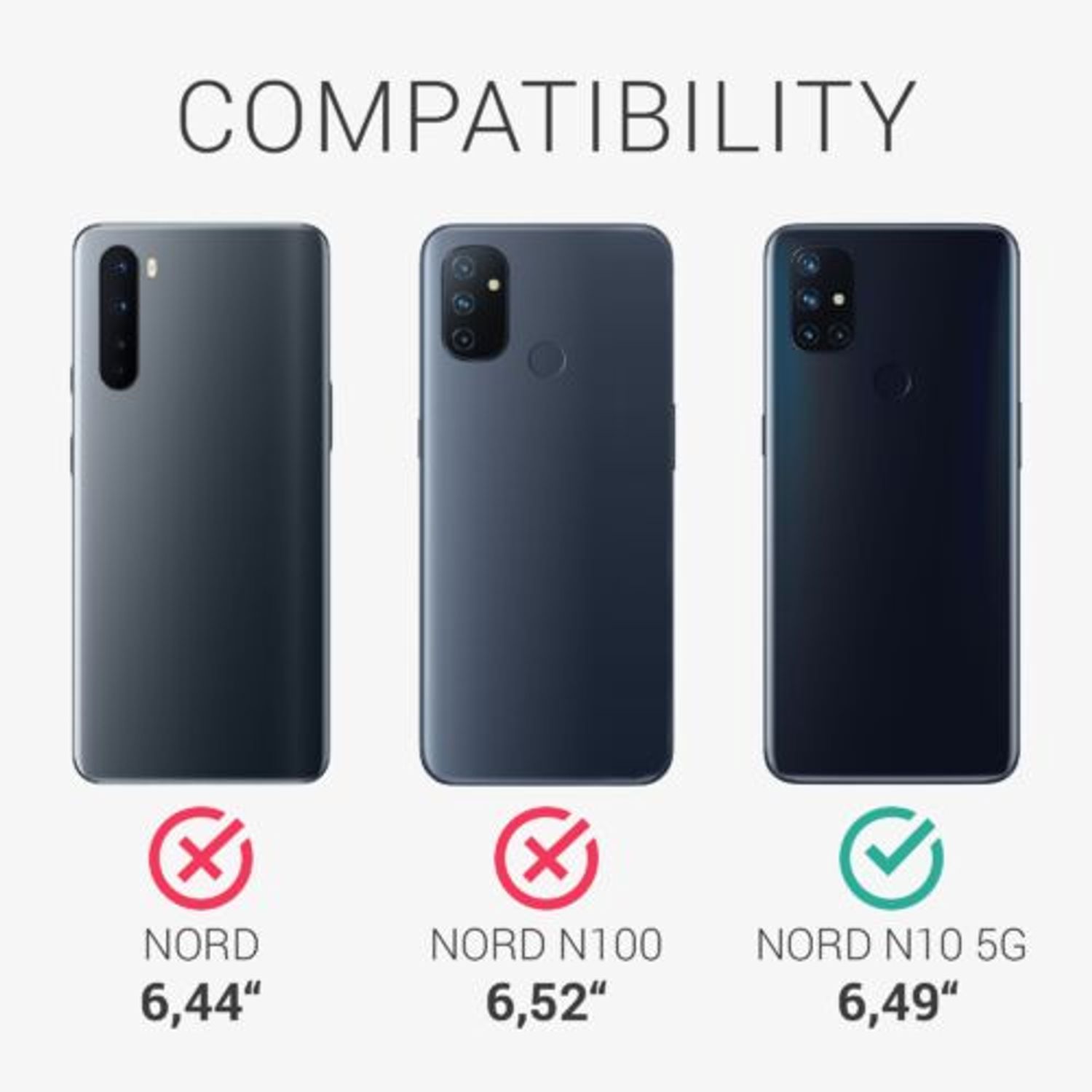 Husa pentru OnePlus Nord N10 5G, Textil, Negru, 55806.73 fotografia produsului View 3 L