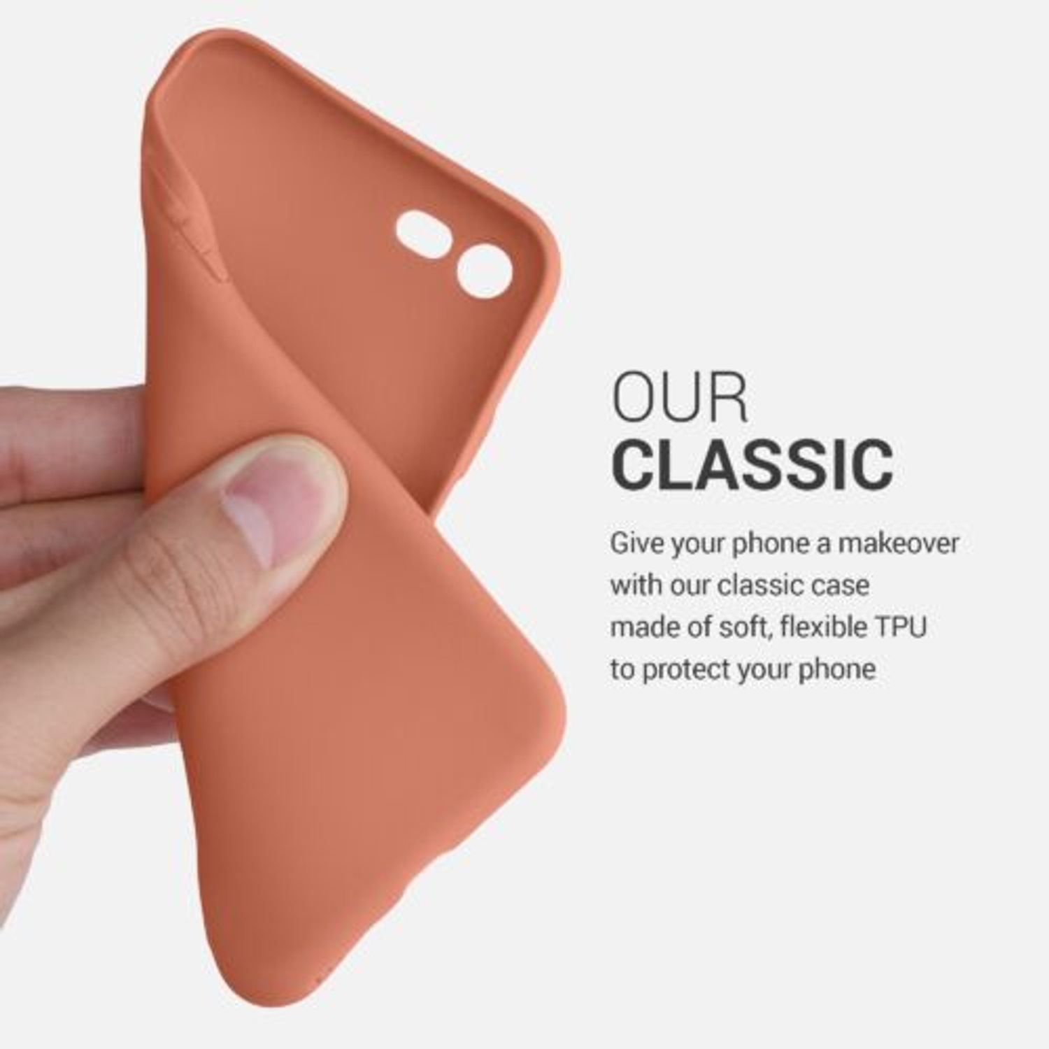 Husa pentru Apple iPhone 8/iPhone 7/iPhone SE 2, Silicon, Portocaliu, 39458.215 fotografia produsului View 4 L