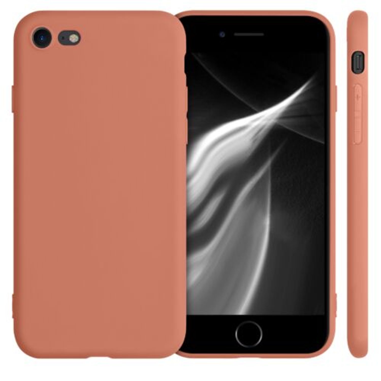 Husa pentru Apple iPhone 8/iPhone 7/iPhone SE 2, Silicon, Portocaliu, 39458.215 fotografia produsului View 2 L