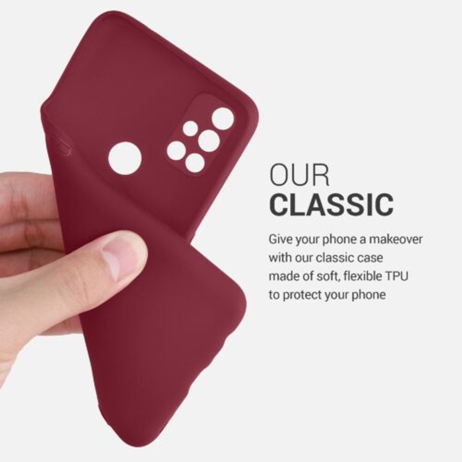 Husa pentru OnePlus Nord N10 5G, Silicon, Violet, 53821.190 fotografia produsului View 4 L