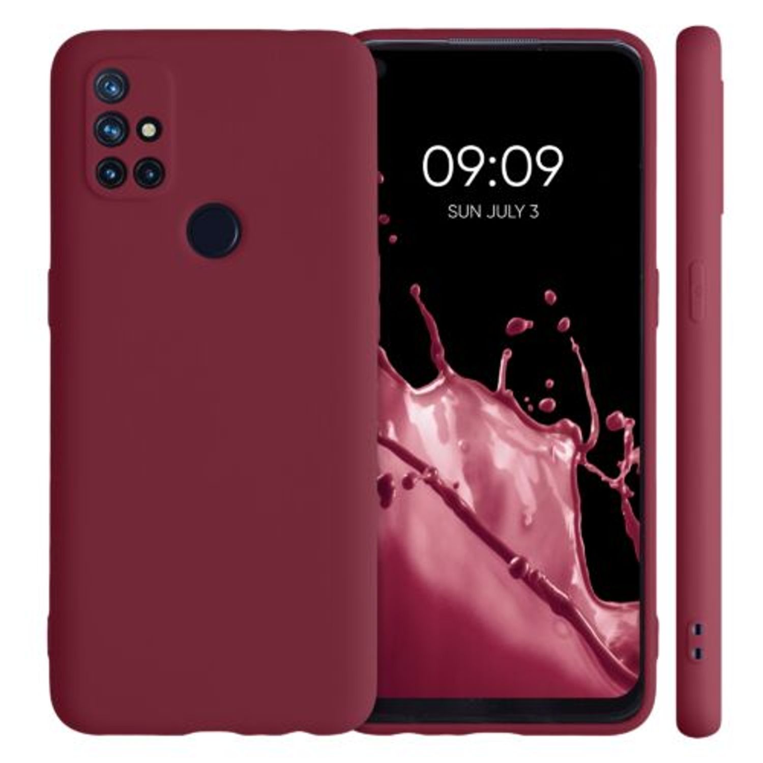 Husa pentru OnePlus Nord N10 5G, Silicon, Violet, 53821.190 fotografia produsului View 2 L