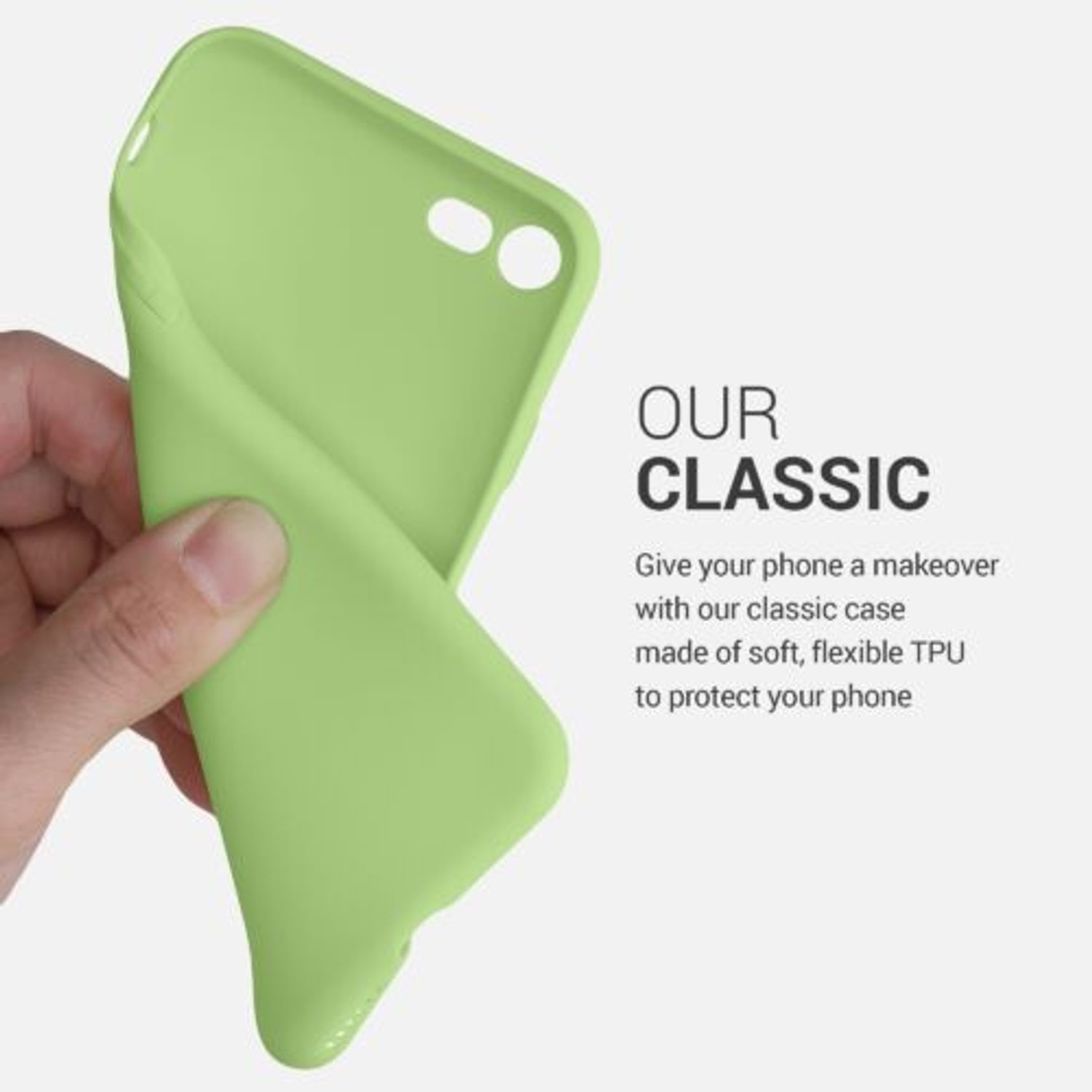 Husa pentru Apple iPhone 8/iPhone 7/iPhone SE 2, Silicon, Verde, 39458.214 fotografia produsului View 4 L