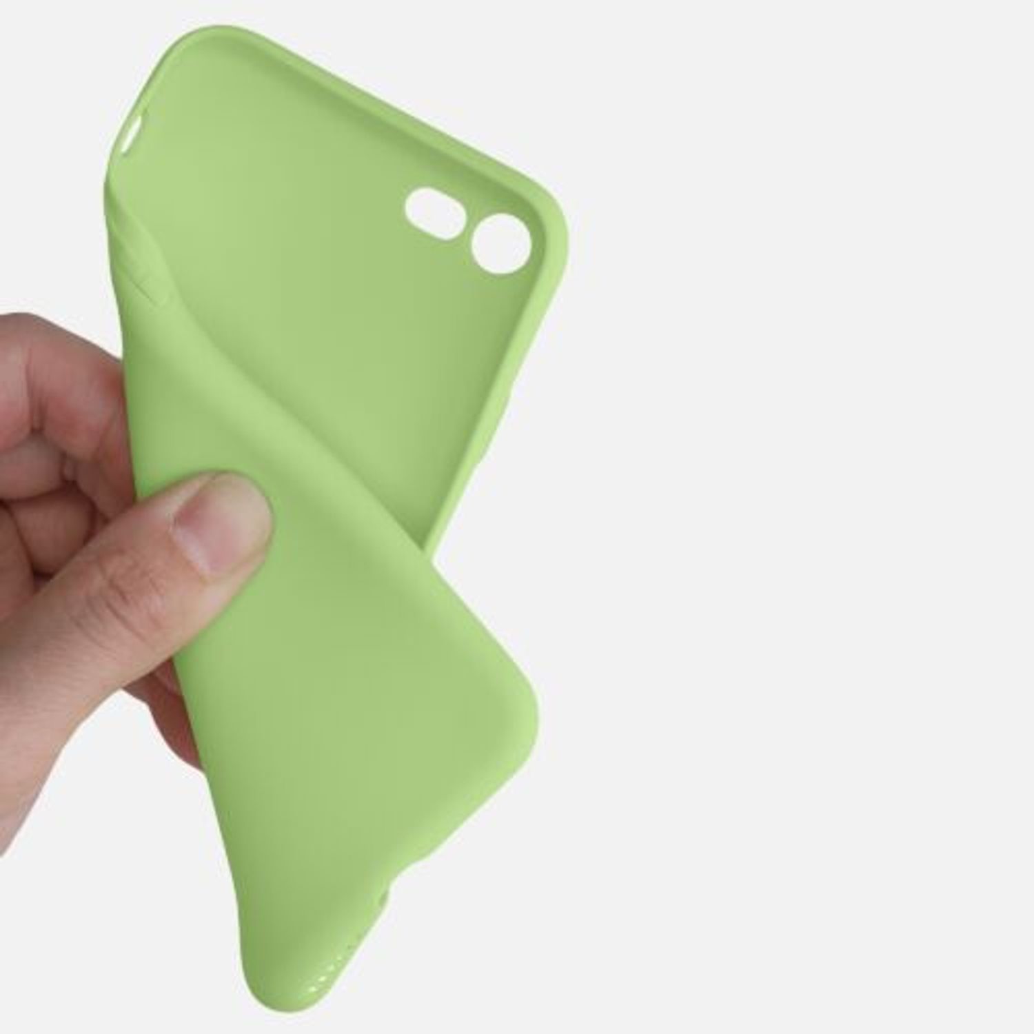 Husa pentru Apple iPhone 8/iPhone 7/iPhone SE 2, Silicon, Verde, 39458.214 fotografia produsului View 8 L