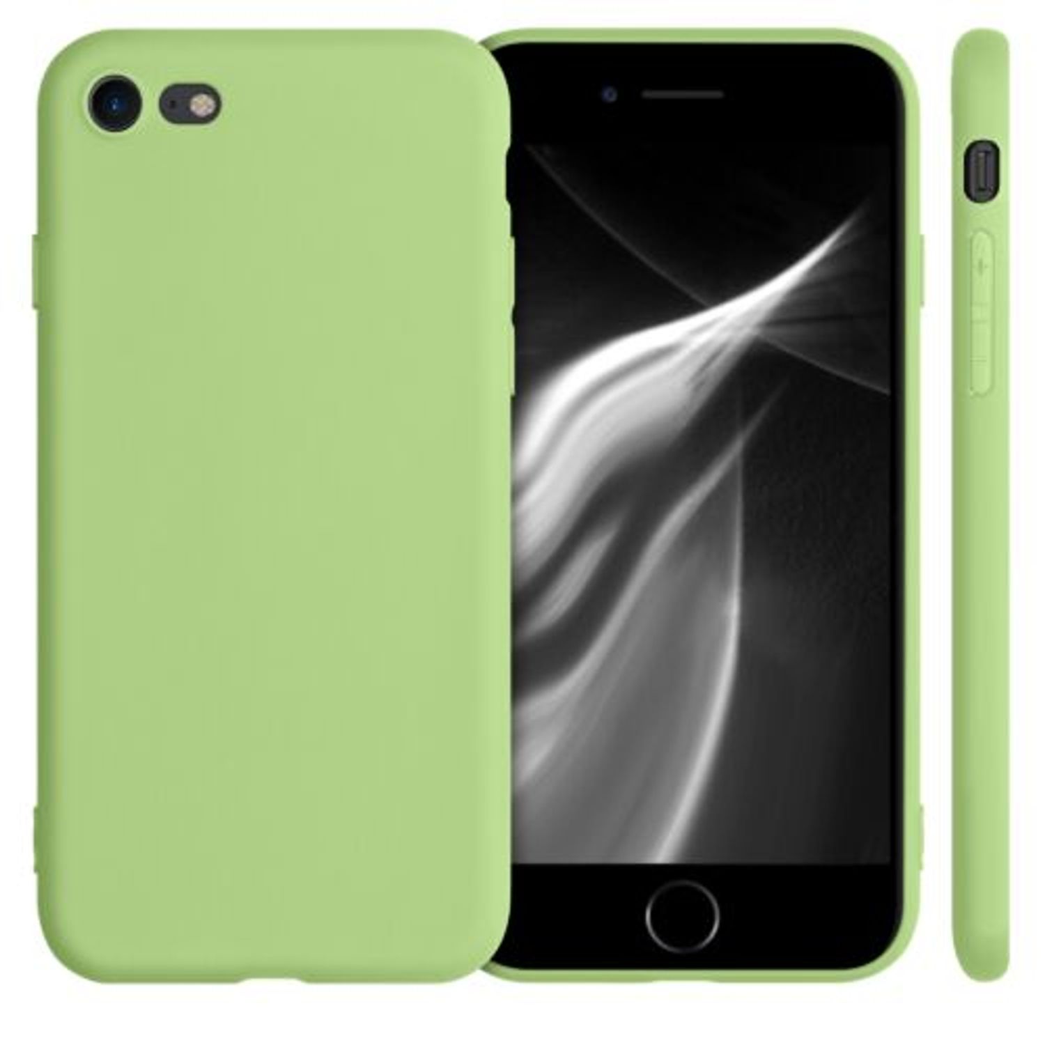 Husa pentru Apple iPhone 8/iPhone 7/iPhone SE 2, Silicon, Verde, 39458.214 fotografia produsului View 2 L