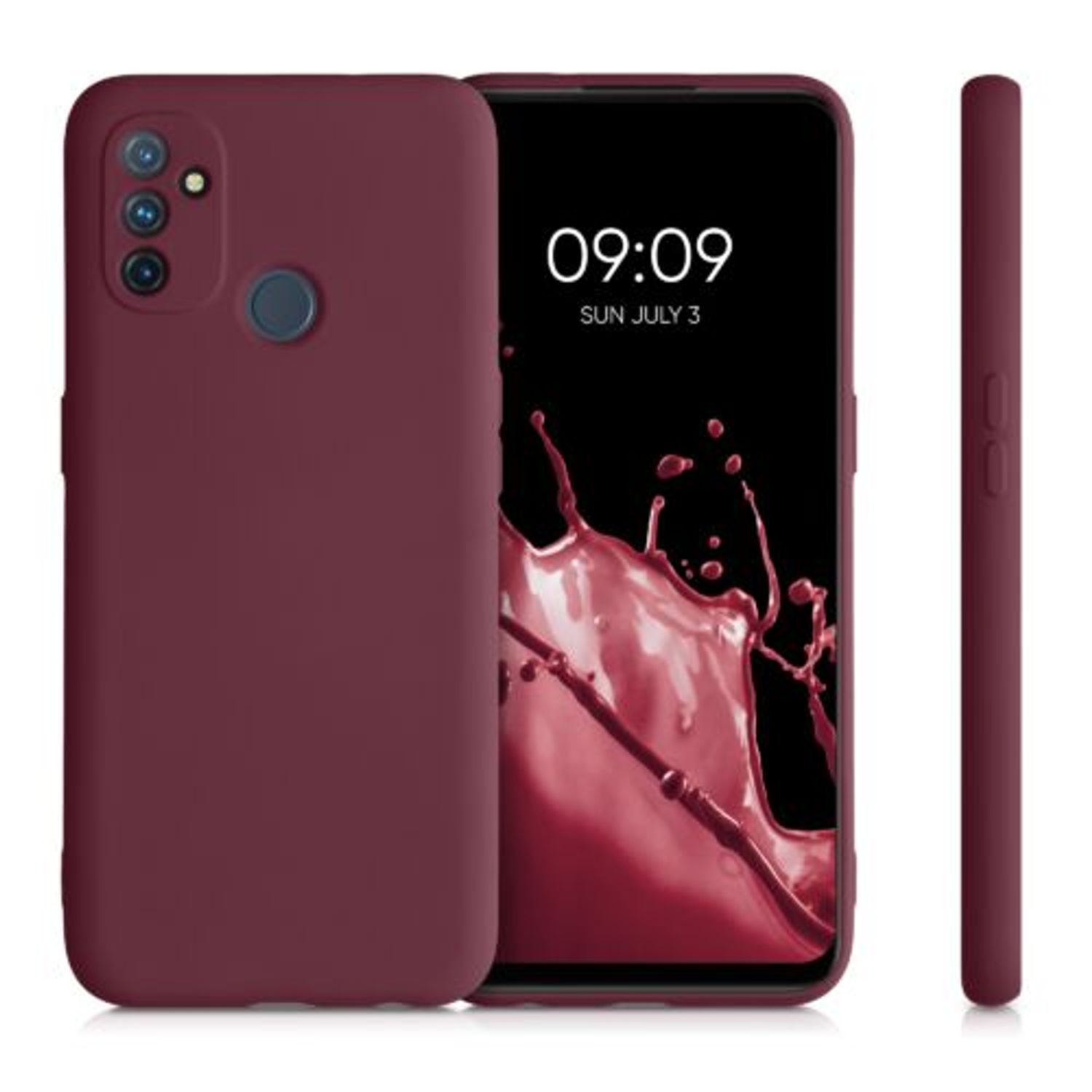 Husa pentru OnePlus Nord N100, Silicon, Violet, 55345.190 fotografia produsului View 3 L