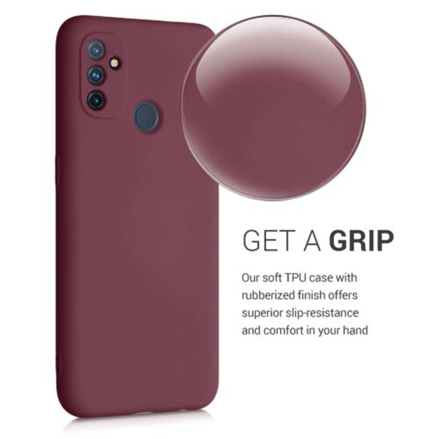 Husa pentru OnePlus Nord N100, Silicon, Violet, 55345.190 fotografia produsului View 6 L