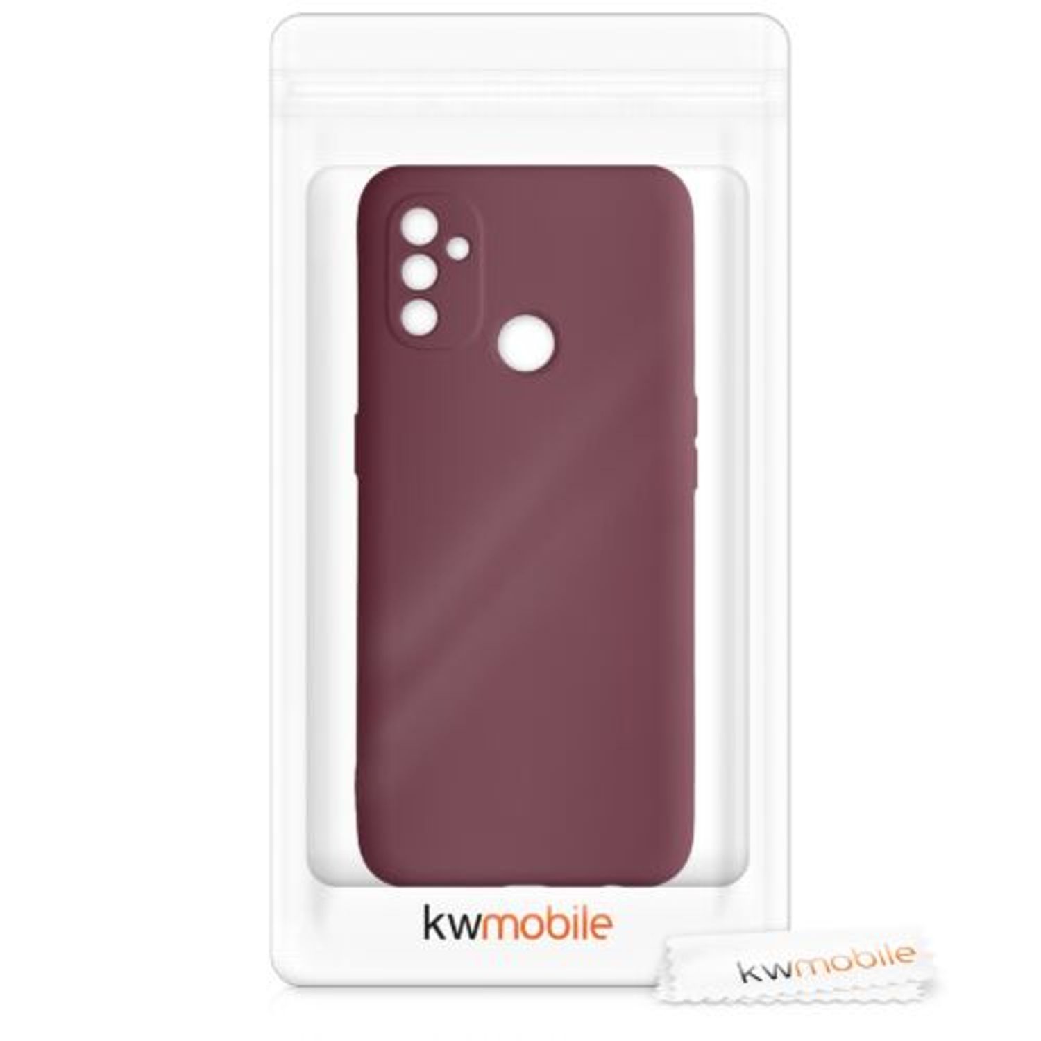 Husa pentru OnePlus Nord N100, Silicon, Violet, 55345.190 fotografia produsului View 9 L