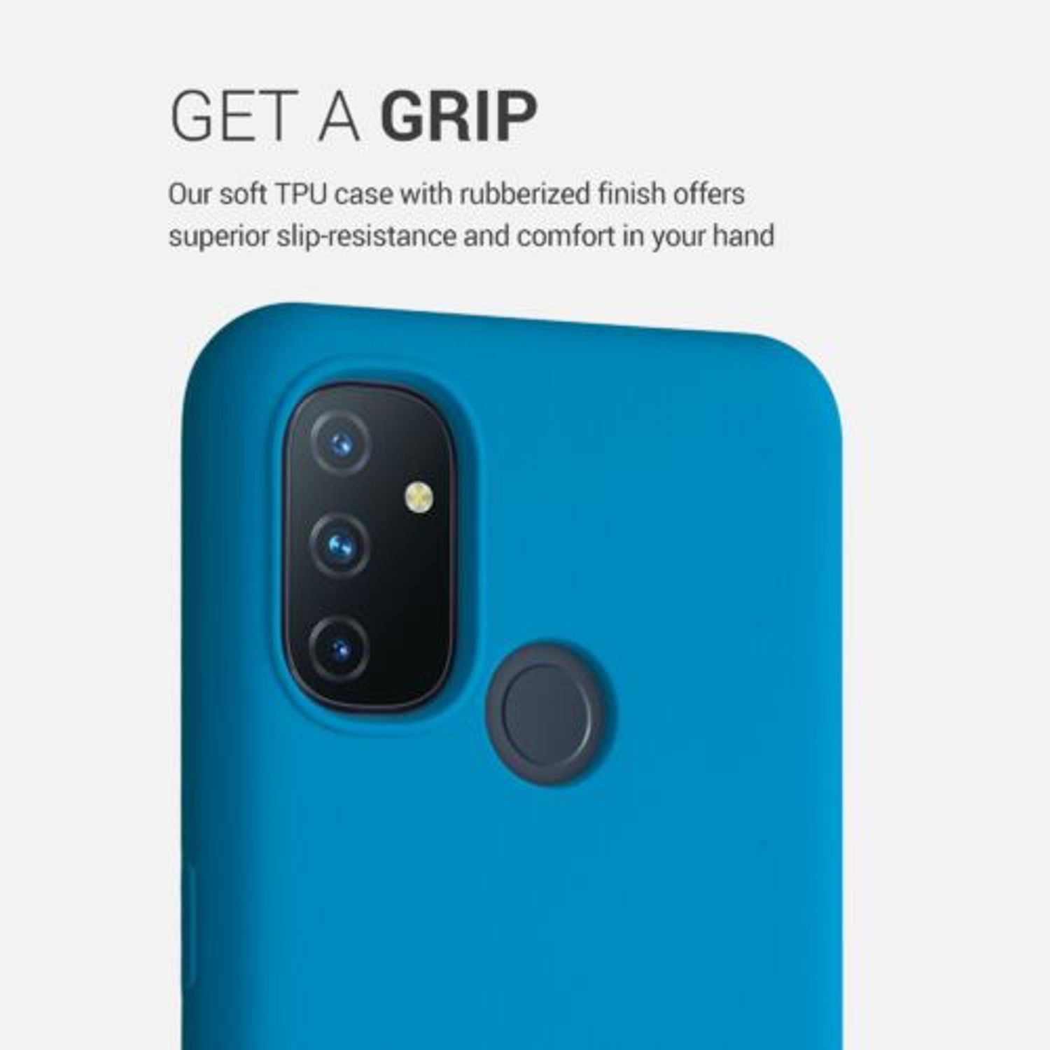 Husa pentru OnePlus Nord N100, Silicon, Albastru, 53891.224 fotografia produsului View 4 L