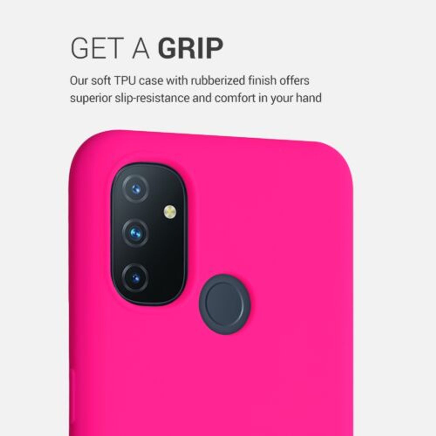 Husa pentru OnePlus Nord N100, Silicon, Roz, 53891.77 fotografia produsului View 4 L