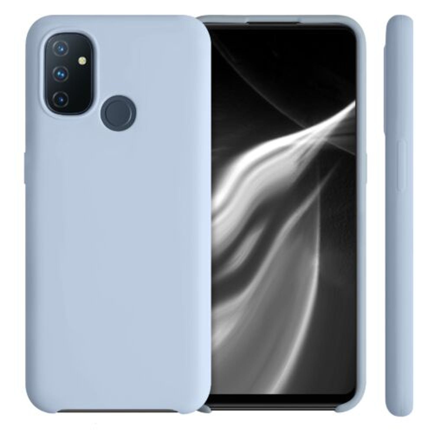 Husa pentru OnePlus Nord N100, Silicon, Albastru, 53891.58 fotografia produsului View 2 L
