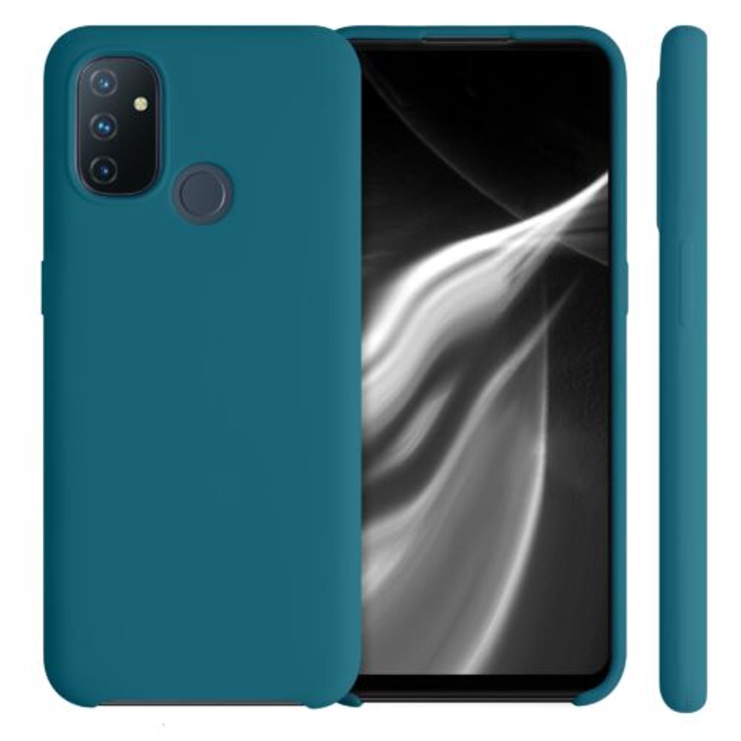 Husa pentru OnePlus Nord N100, Silicon, Verde, 53891.78 fotografia produsului View 2 L