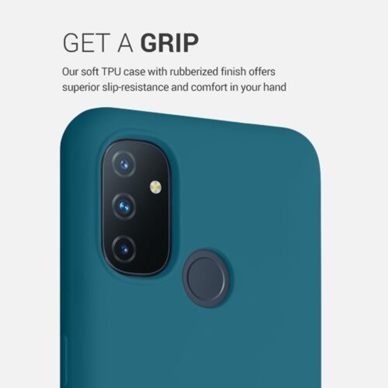 Husa pentru OnePlus Nord N100, Silicon, Verde, 53891.78 fotografia produsului View 4 L