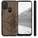 Husa pentru OnePlus Nord N100, Lemn, Maro, 54720.01 fotografia produsului View 2 S