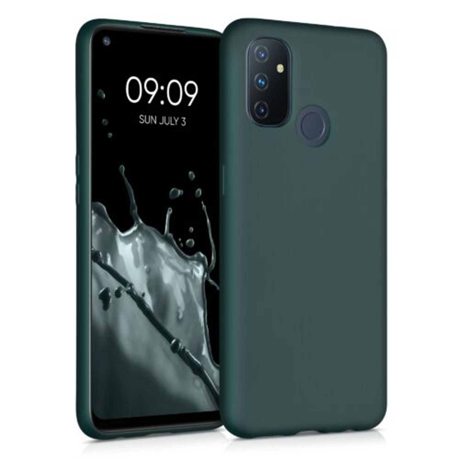 Husa pentru OnePlus Nord N100, Silicon, Verde, 56076.14 fotografia produsului