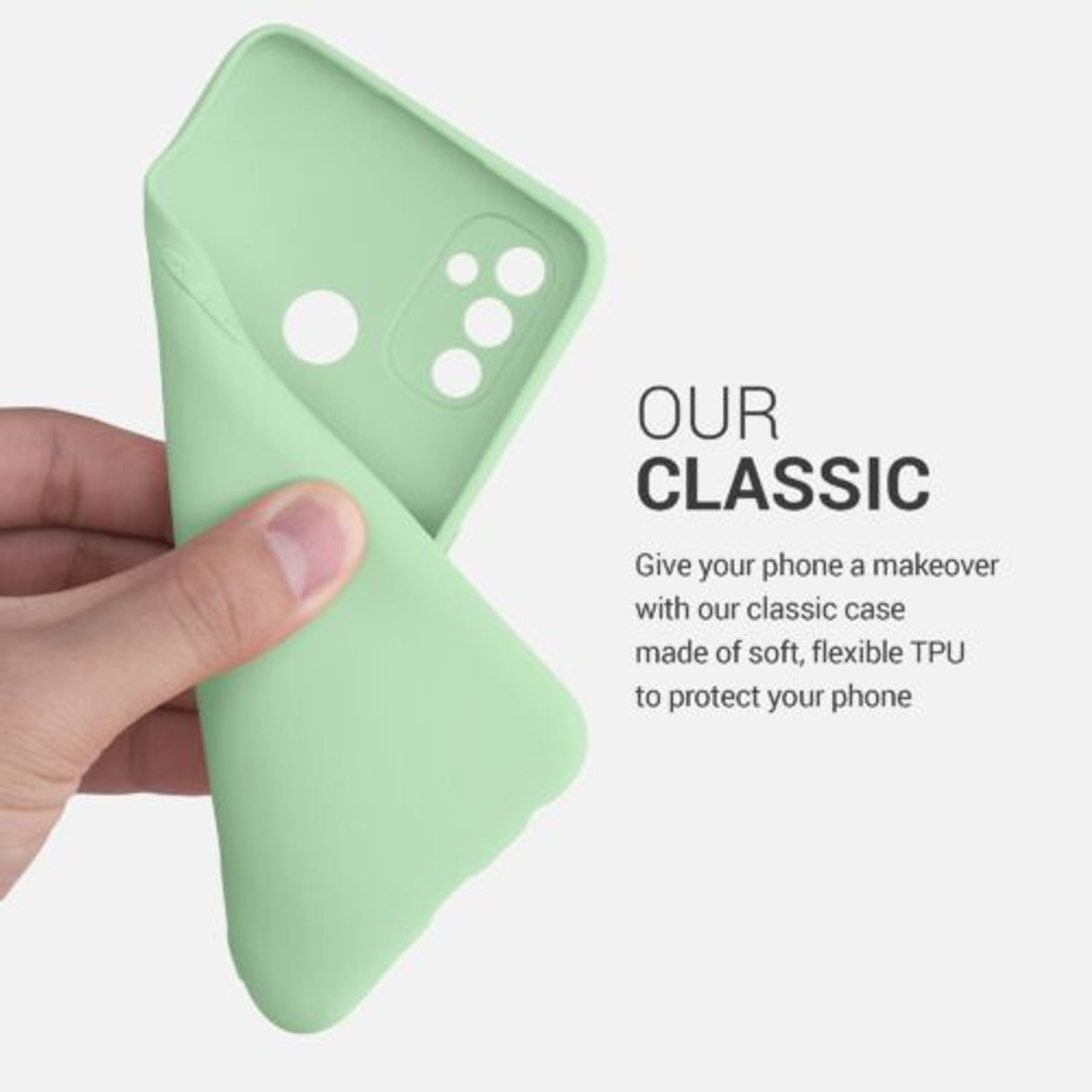 Husa pentru OnePlus Nord N100, Silicon, Verde, 53823.71 fotografia produsului View 6 L