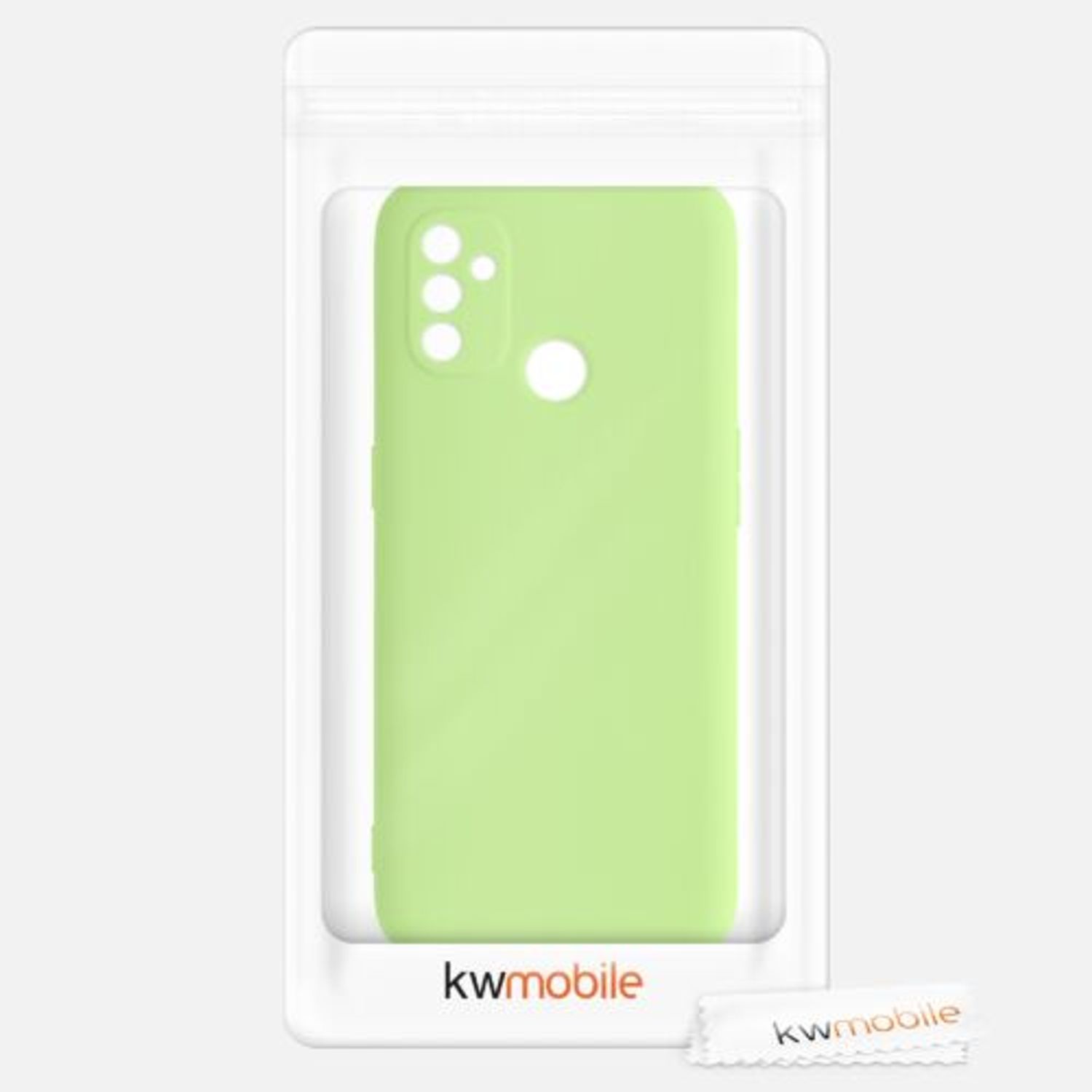 Husa pentru OnePlus Nord N100, Silicon, Verde, 53823.214 fotografia produsului View 8 L