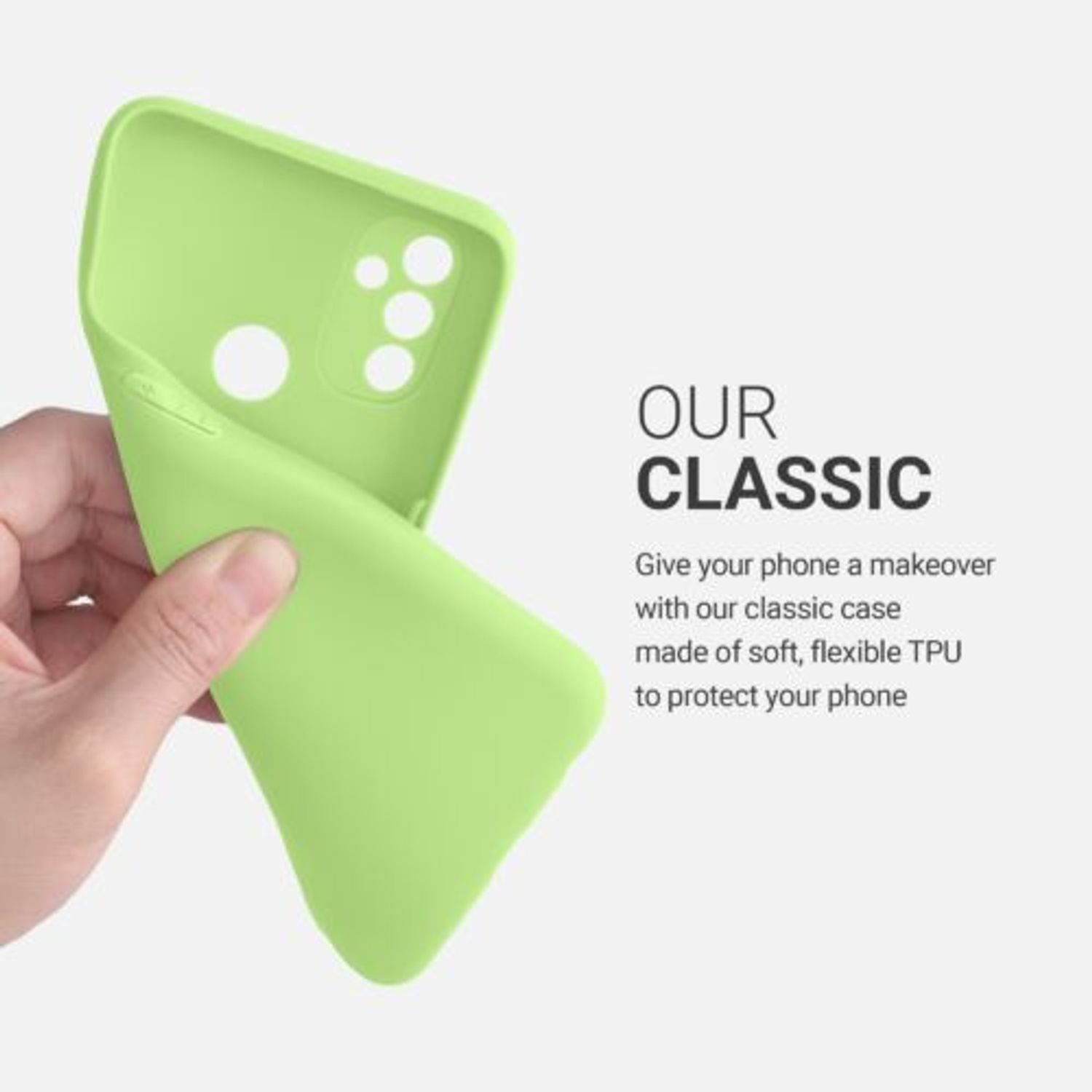 Husa pentru OnePlus Nord N100, Silicon, Verde, 53823.214 fotografia produsului View 4 L
