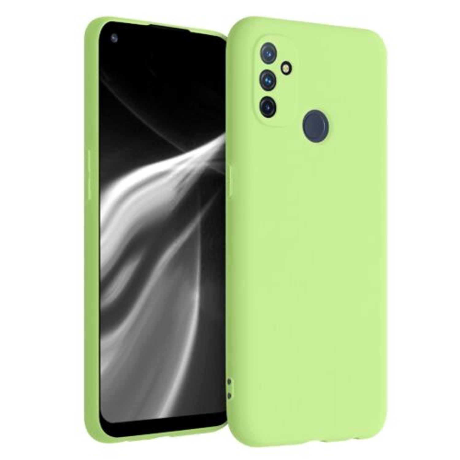 Husa pentru OnePlus Nord N100, Silicon, Verde, 53823.214 fotografia produsului