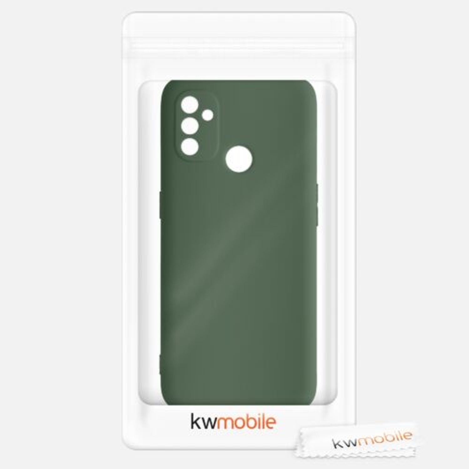 Husa pentru OnePlus Nord N100, Silicon, Verde, 53823.80 fotografia produsului View 7 L