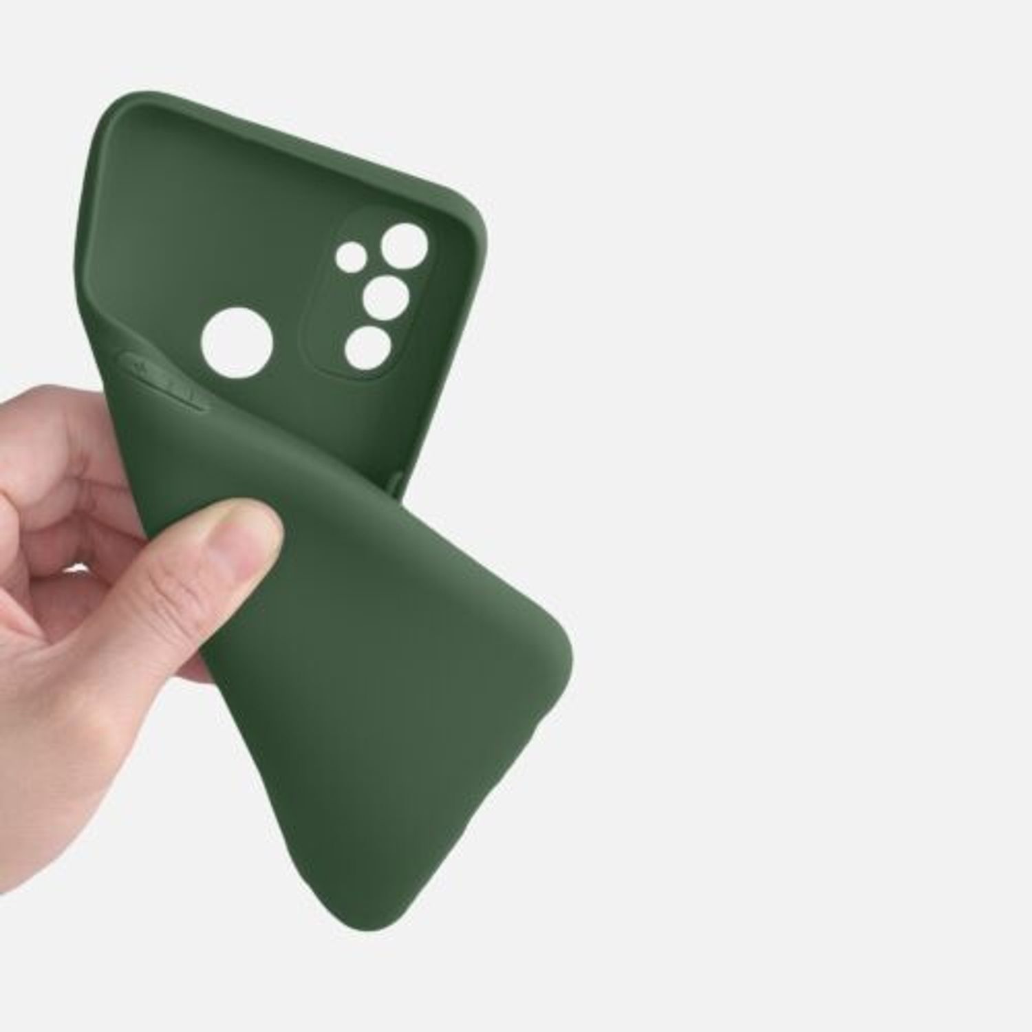 Husa pentru OnePlus Nord N100, Silicon, Verde, 53823.80 fotografia produsului View 8 L