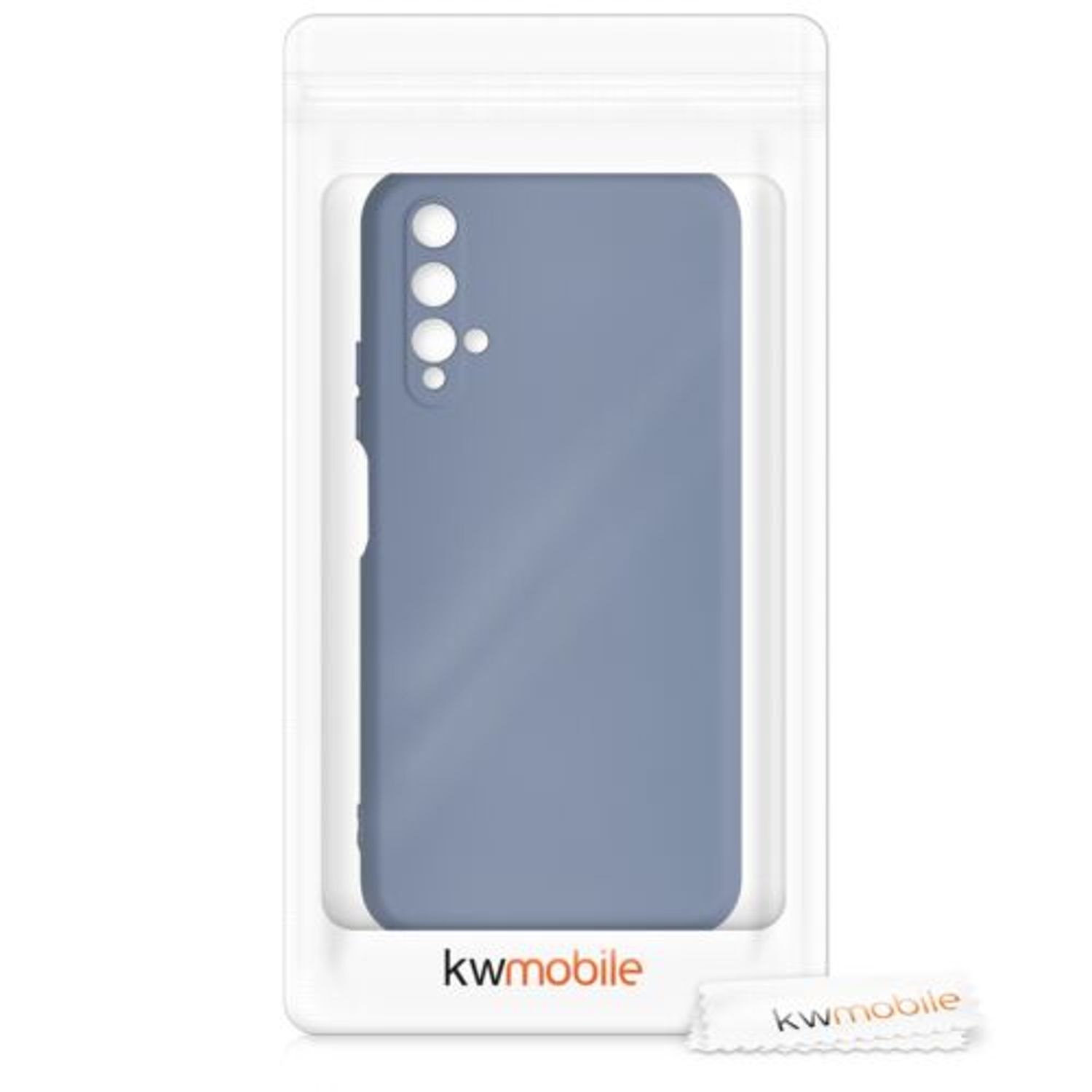 Husa pentru Huawei Nova 5T, Silicon, Albastru, 52624.12 fotografia produsului View 9 L