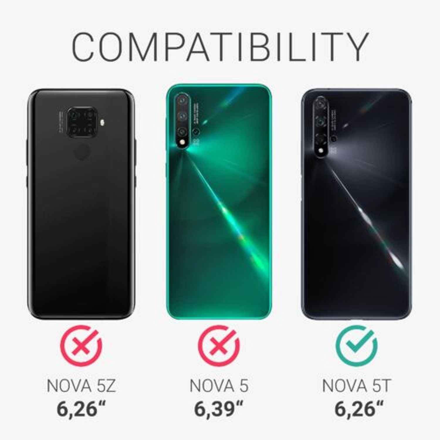 Husa pentru Huawei Nova 5T, Silicon, Negru, 52624.47 fotografia produsului View 6 L