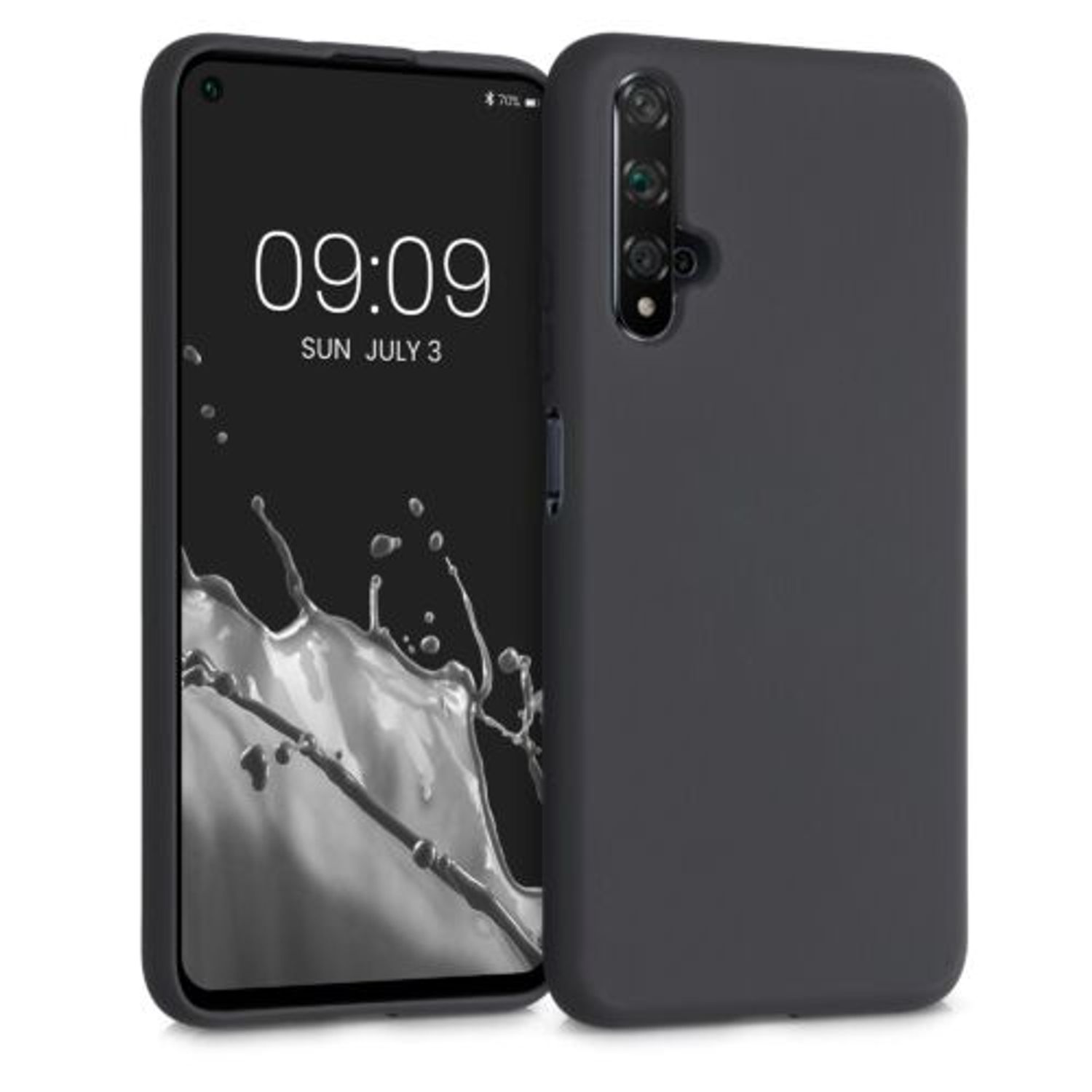 Husa pentru Huawei Nova 5T, Silicon, Negru, 52624.47 fotografia produsului