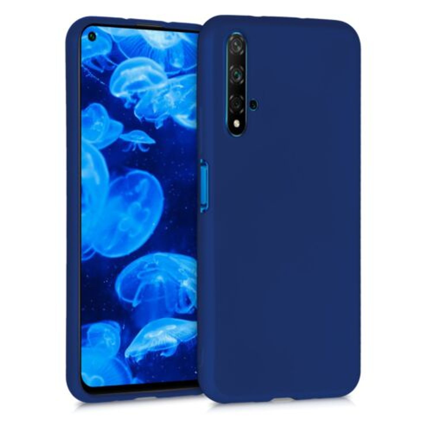 Husa pentru Huawei Nova 5T, Silicon, Albastru, 52329.64 fotografia produsului