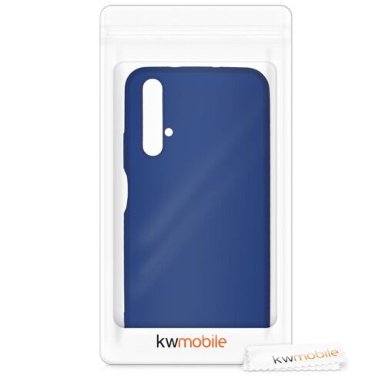 Husa pentru Huawei Nova 5T, Silicon, Albastru, 52329.64 fotografia produsului View 7 L