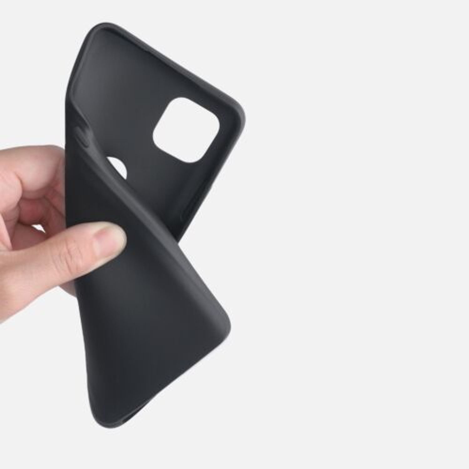 Husa pentru Motorola One 5G Ace, Silicon, Negru, 54619.47 fotografia produsului View 8 L