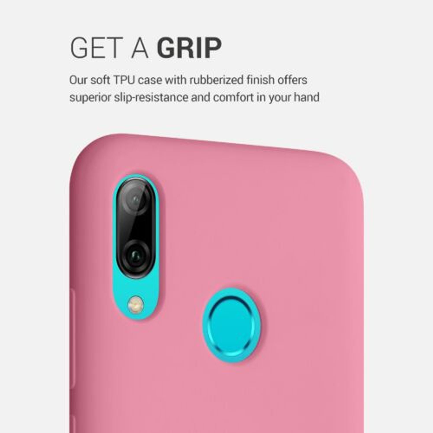 Husa pentru Huawei P Smart (2019), Silicon, Roz, 47824.212 fotografia produsului View 4 L