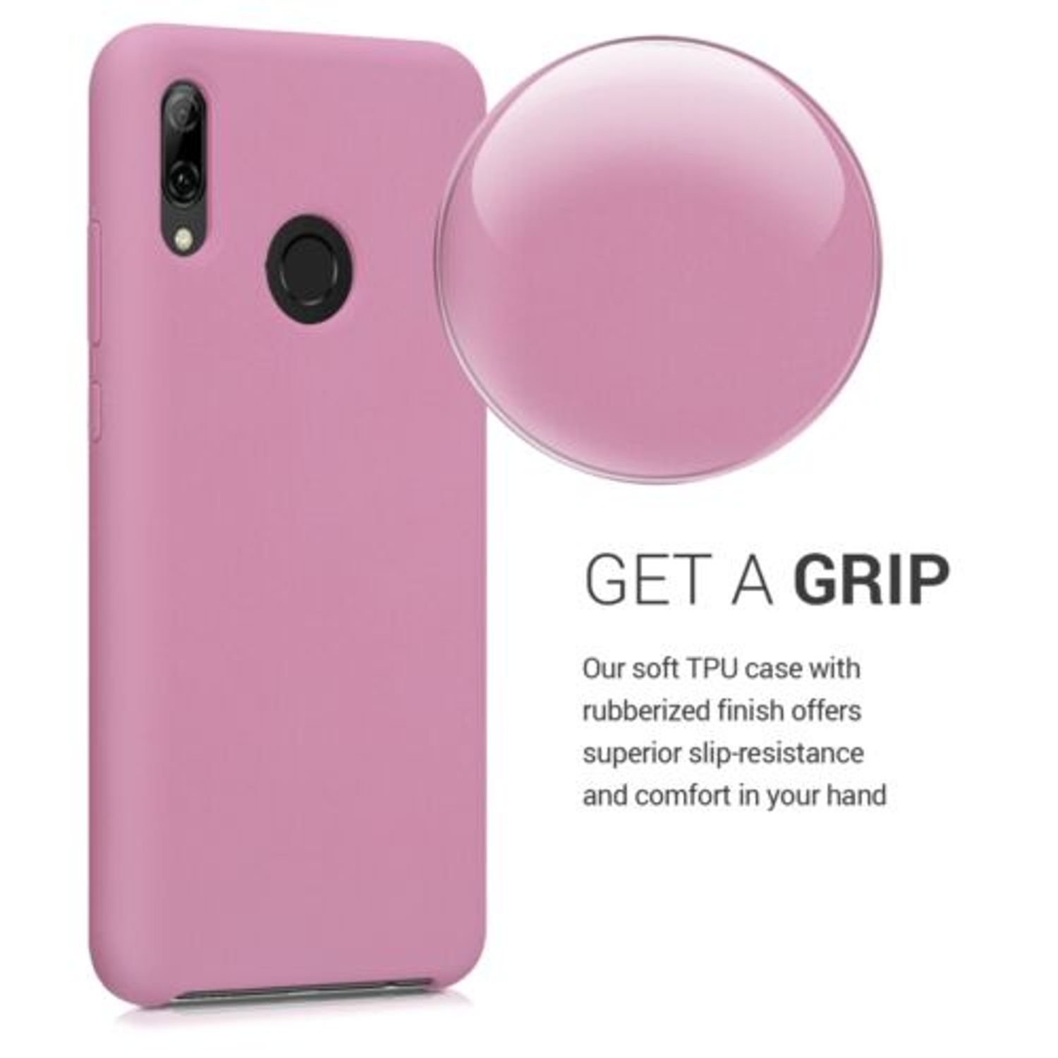 Husa pentru Huawei P Smart (2019), Silicon, Roz, 47824.151 fotografia produsului View 3 L