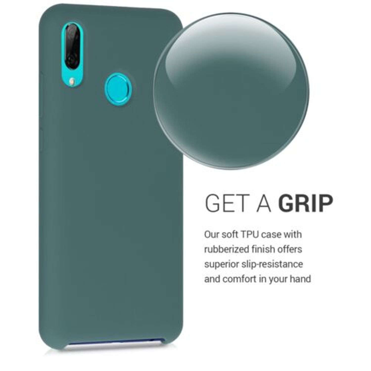 Husa pentru Huawei P Smart (2019), Silicon, Verde, 47824.171 fotografia produsului View 6 L