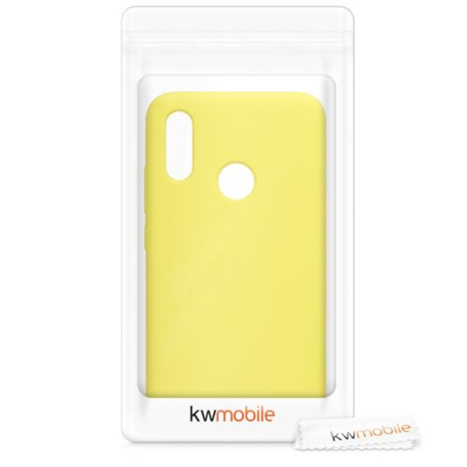 Husa pentru Huawei P Smart (2019), Silicon, Galben, 47824.30 fotografia produsului View 7 L