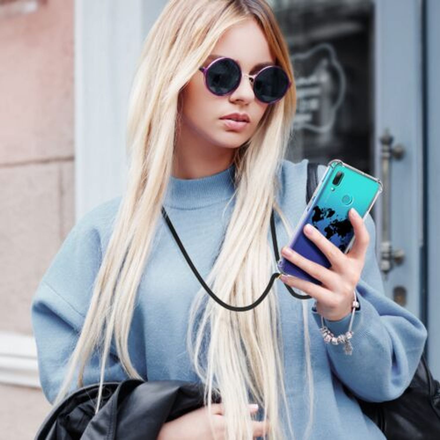 Husa pentru Huawei P Smart (2019), Silicon, Multicolor, 49643.08 fotografia produsului View 4 L