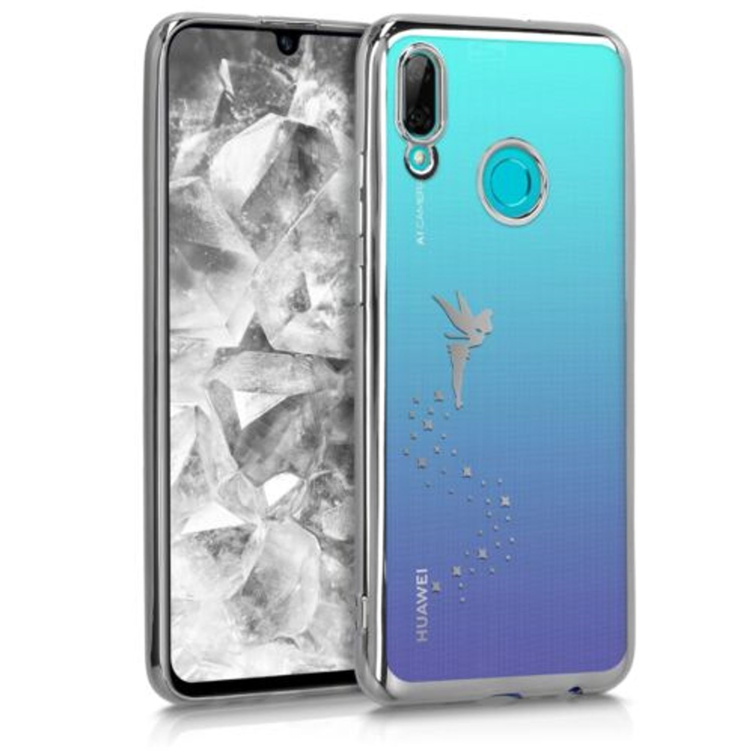 Husa pentru Huawei P Smart (2019), Silicon, Silver, 49129.01 fotografia produsului