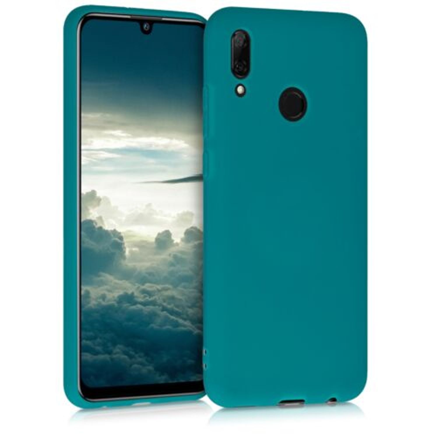 Husa pentru Huawei P Smart (2019), Silicon, Verde, 47386.57 fotografia produsului