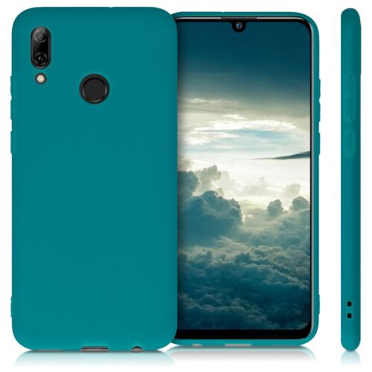 Husa pentru Huawei P Smart (2019), Silicon, Verde, 47386.57 fotografia produsului View 2 L