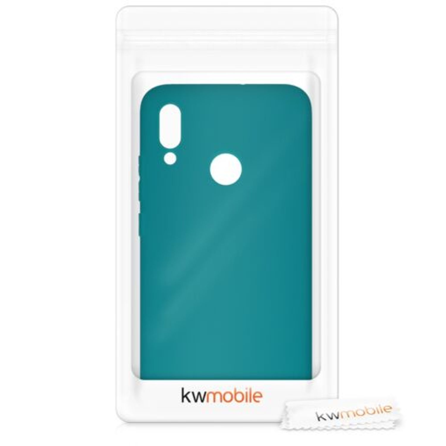 Husa pentru Huawei P Smart (2019), Silicon, Verde, 47386.57 fotografia produsului View 7 L