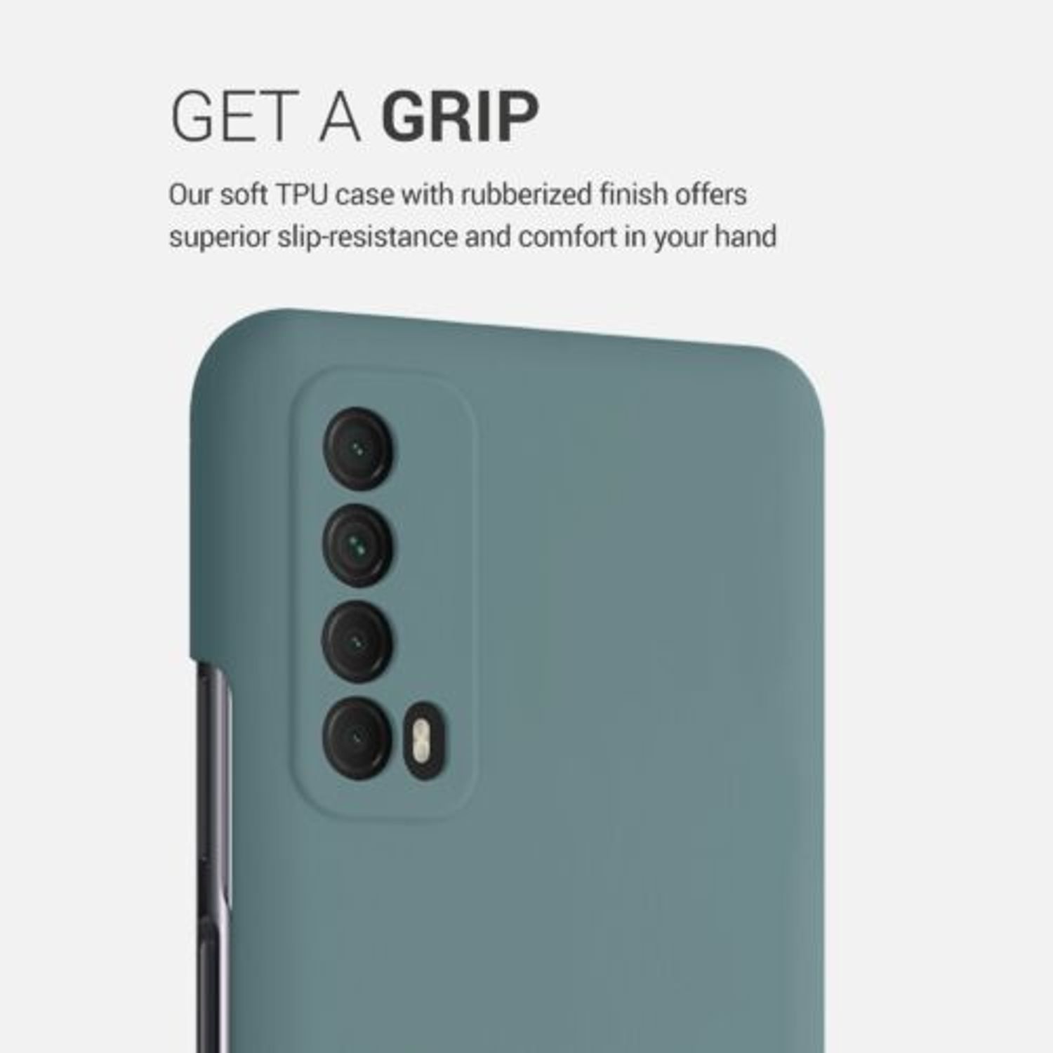 Husa pentru Huawei P Smart (2021), Silicon, Verde, 53632.207 fotografia produsului View 5 L
